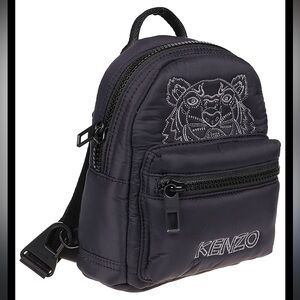 Kenzo Black Mini Tiger Backpack